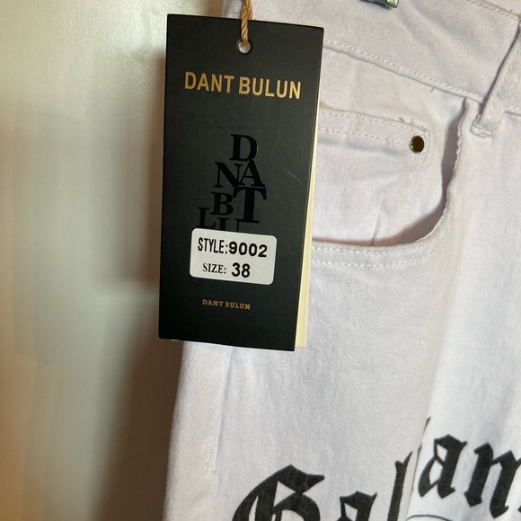 Dant Bulun men’s skinny jeans with newspaper print size 38 with tag - Picture 6 of 9